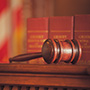 judge's gavel on bench