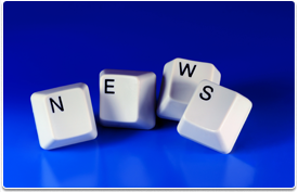 keyboard keys spelling out news