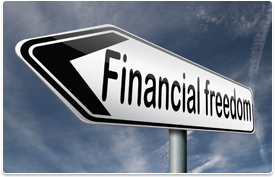 financial freedom sign